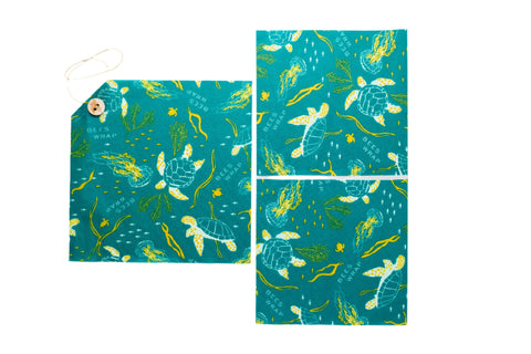 Reusable Food Wrap Lunch Pack – Bee's Wrap Eco-Friendly Set 15 Inch | Made in USA Bee's Wrap  Bee's Wraps