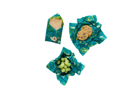 Reusable Food Wrap Lunch Pack – Bee's Wrap Eco-Friendly Set 15 Inch | Made in USA Bee's Wrap  Bee's Wraps