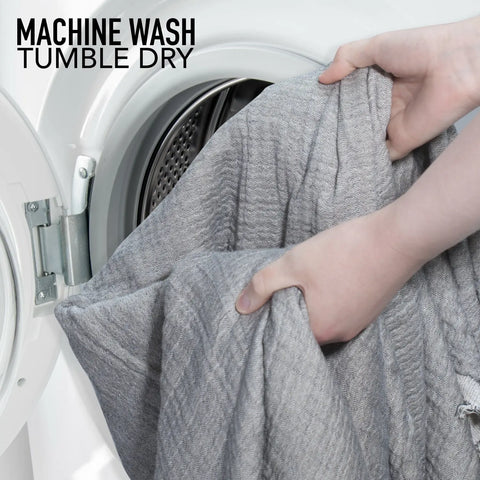 Reversible 100% Cotton Muslin Throw Blanket – Lightweight Breathable Bedding | Made in USA Carolina Cottons  Throw Blankets