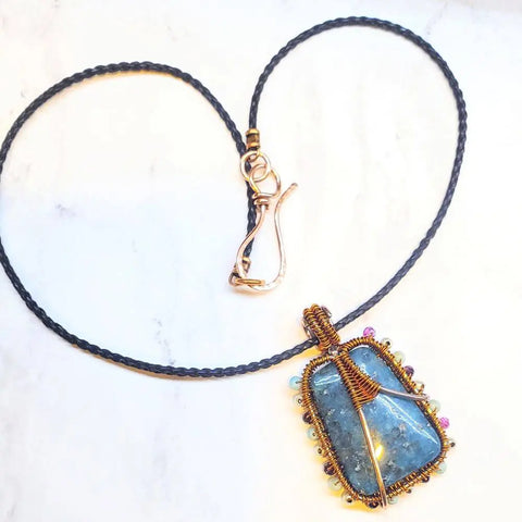Reversible Copper Wire Wrapped Dancing Ballerina Pendant Alexa Martha Designs  Necklace