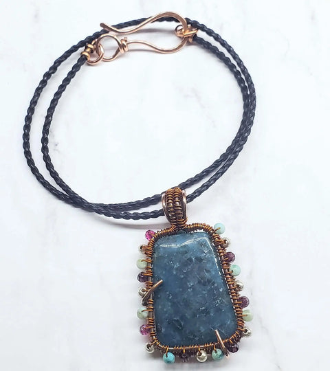 Reversible Copper Wire Wrapped Dancing Ballerina Pendant Alexa Martha Designs  Necklace