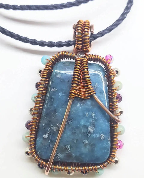 Reversible Copper Wire Wrapped Dancing Ballerina Pendant Alexa Martha Designs  Necklace