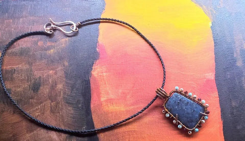 Reversible Copper Wire Wrapped Dancing Ballerina Pendant Alexa Martha Designs  Necklace