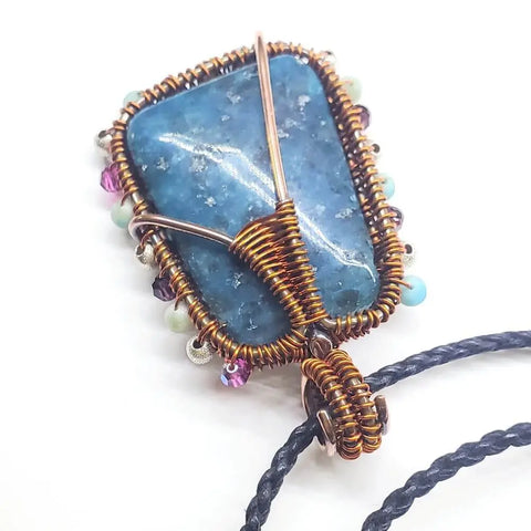 Reversible Copper Wire Wrapped Dancing Ballerina Pendant Alexa Martha Designs  Necklace