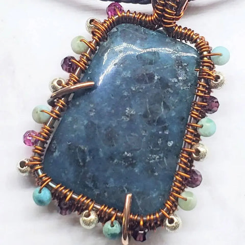 Reversible Copper Wire Wrapped Dancing Ballerina Pendant Alexa Martha Designs  Necklace