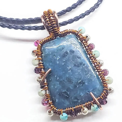 Reversible Copper Wire Wrapped Dancing Ballerina Pendant Alexa Martha Designs  Necklace