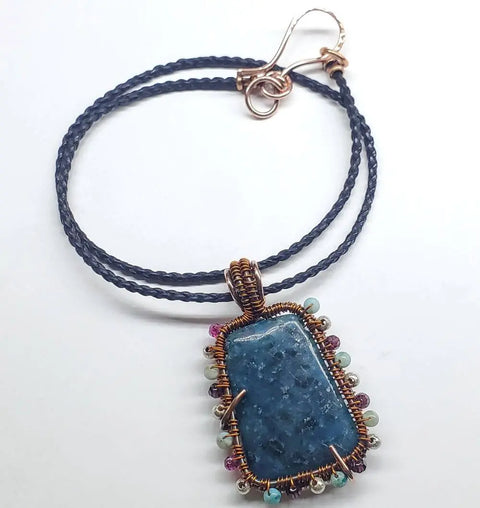 Reversible Copper Wire Wrapped Dancing Ballerina Pendant Alexa Martha Designs  Necklace