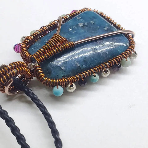 Reversible Copper Wire Wrapped Dancing Ballerina Pendant Alexa Martha Designs  Necklace