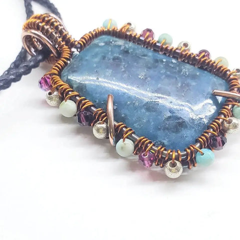 Reversible Copper Wire Wrapped Dancing Ballerina Pendant Alexa Martha Designs  Necklace