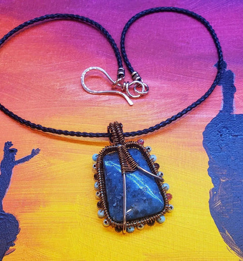 Reversible Copper Wire Wrapped Dancing Ballerina Pendant Alexa Martha Designs  Necklace