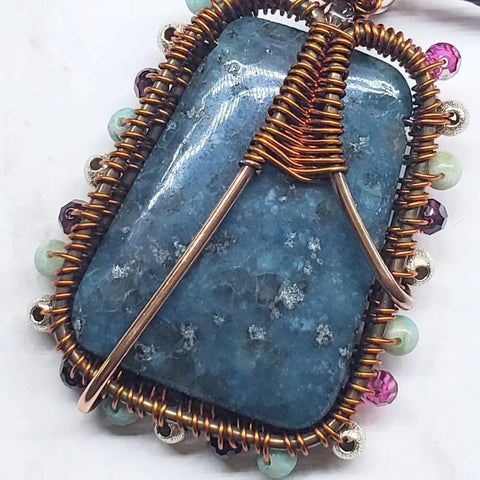 Reversible Copper Wire Wrapped Dancing Ballerina Pendant Alexa Martha Designs  Necklace