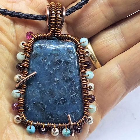 Reversible Copper Wire Wrapped Dancing Ballerina Pendant Alexa Martha Designs  Necklace