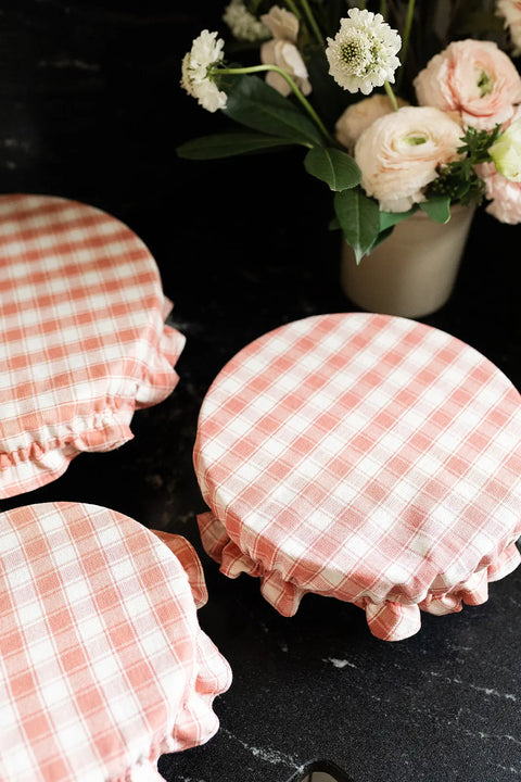 Reversible Cotton Bowl Covers for Food Storage – Sustainable Eco-Friendly Kitchen Wraps 8 to 15 Inch | Made in USA Millstream Home  Kitchen + Dining