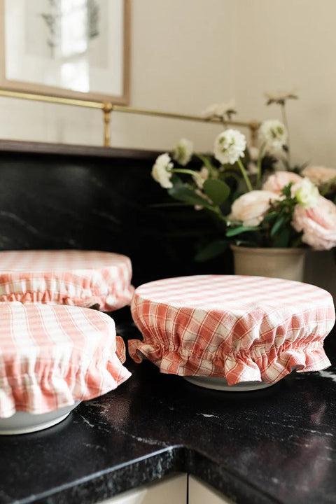 Reversible Cotton Bowl Covers for Food Storage – Sustainable Eco-Friendly Kitchen Wraps 8 to 15 Inch | Made in USA Millstream Home  Kitchen + Dining