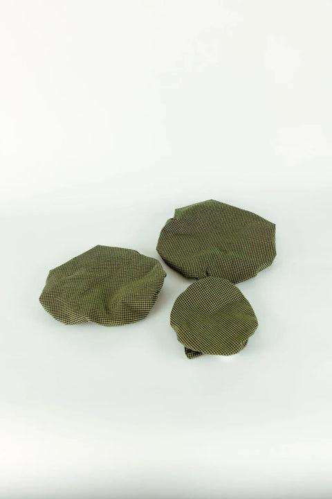 Reversible Holiday Gingham Bowl Cover Set – 8, 12 & 15 Inch Food Storage Covers | Handmade in USA Millstream Home  Homegoods 26.00 Green Gingham / Large