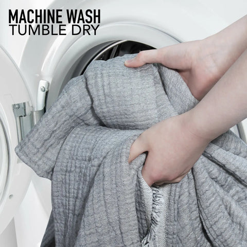 Reversible Muslin 100% Cotton Coverlet | 80x102 Inch – Lightweight Breathable Quilt Blanket | Made in USA Carolina Cottons  Throw Blankets