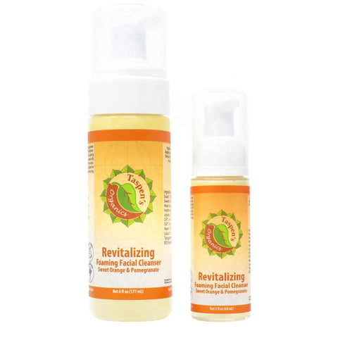 Revitalizing Citrus Foaming Facial Cleanser – Sweet Orange Pomegranate | Made in USA Taspen's Organics  Facial Care