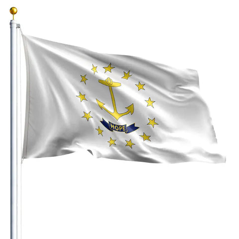 Rhode Island State Flag – Durable Outdoor Nylon with UV-Resistant Colors | Made in USA by Freedom Flag & Pole Freedom Flag and Pole 