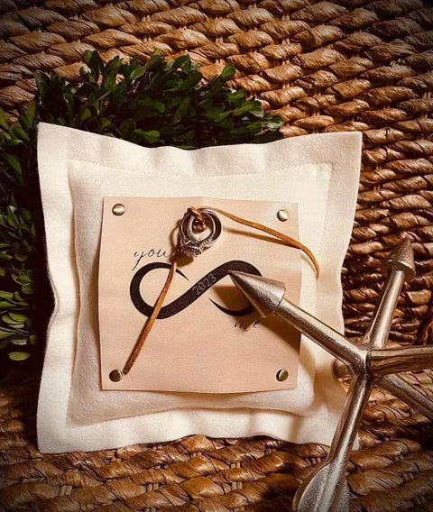 Ring Bearer Pillow Suede Kloth