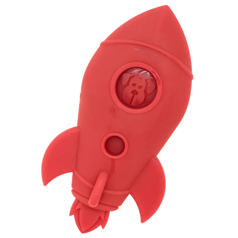 Rocket Ship Durable Nylon Dog Chew Toy – Power Chewer Plaything | Made in USA SodaPup  Nylon Dog Toys