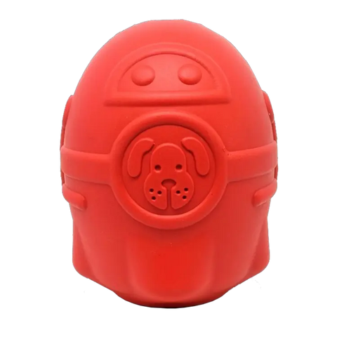 Rocketman Durable Rubber Dog Treat Dispenser – Chew Toy for Heavy Chewers | Made in USA SodaPup  Rubber Dog Toys