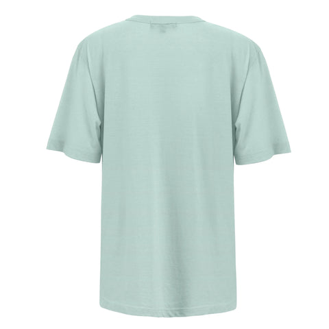 Rocky Mountain Juniper Oversize T-Shirt – Sky Blue Graphic Tee | Made in USA Fireside Pine  Men's Shirt