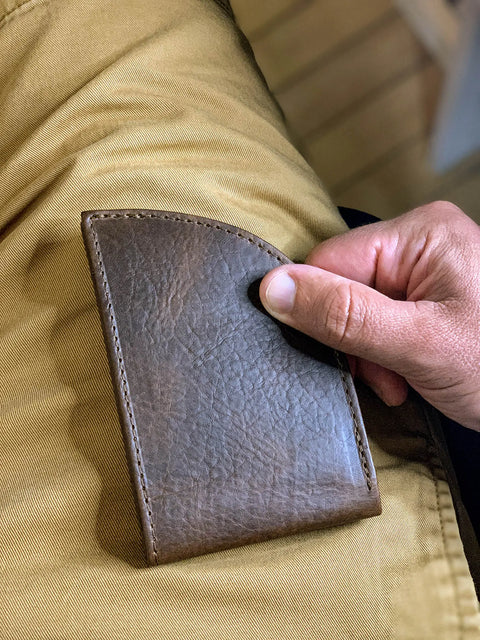 Rogue Front Pocket Wallet – Premium Horween Bison Leather | Handmade in USA Rogue Industries  Wallet