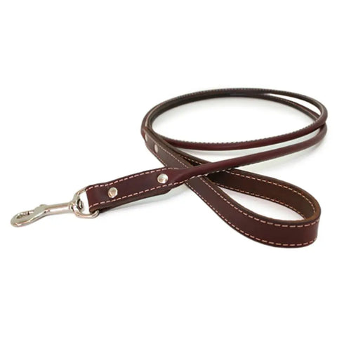 Rolled Leather Dog Leash 3/4 Inch x 48 Inch – Comfortable Grip – Auburn Leathercrafters | Made in USA Auburn Leathercrafters  item