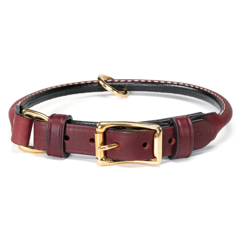 Rolled Leather Training Dog Collar – Adjustable Combination Choke and Standard Collar | Made in USA Auburn Leathercrafters  item