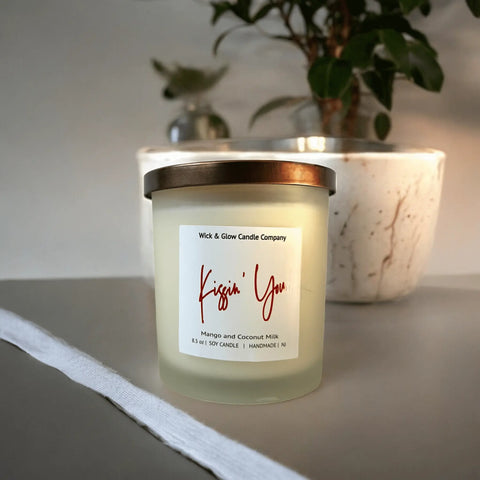 Romantic Scented Candle Set Trio – Hand-Poured Soy Wax 8.5oz Each | Made in USA Luxury Home Fragrance Wick and Glow Candle Company™  Candles