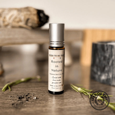 Rooted in Nature 10ml Essential Oil Roll-On – Unisex Toxin-Free Skincare Blend | Made in USA Born to be Free  Essence Roll-On Oil