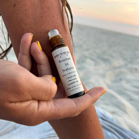Rooted in Nature 10ml Essential Oil Roll-On – Unisex Toxin-Free Skincare Blend | Made in USA Born to be Free  Essence Roll-On Oil