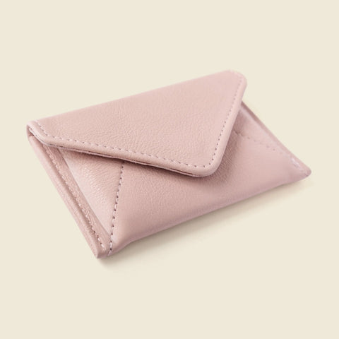Rose Pink Mini Envelope Wallet With RFID Blocking – Full Grain Leather 4.5x3 Inch | Made in USA CASUPO  Envelope Wallet