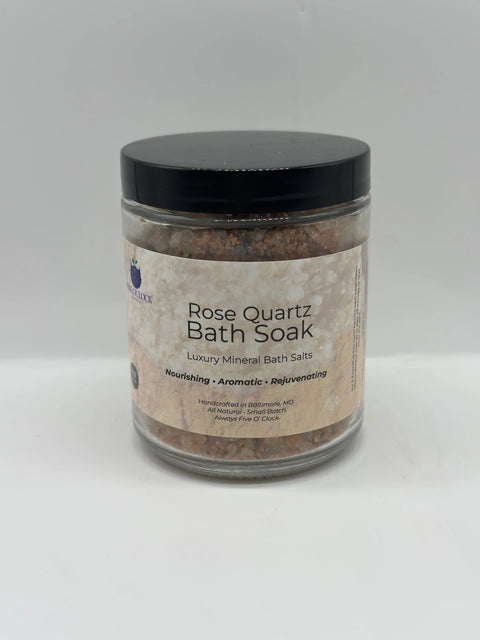 Rose Quartz Bath Soak Five O' Clock Co. 