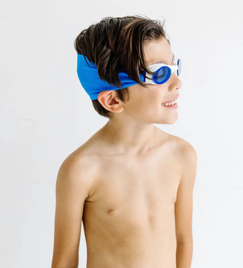 Royal Blue Swim Goggles – Tangle-Free Strap, Anti-Fog Lenses for Kids and Adults | Assembled in USA Splash Place  Swim Goggles