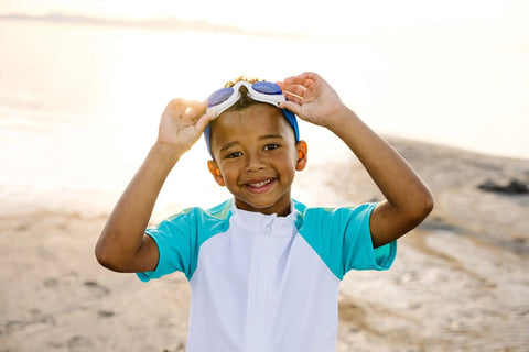 Royal Blue Swim Goggles – Tangle-Free Strap, Anti-Fog Lenses for Kids and Adults | Assembled in USA Splash Place  Swim Goggles