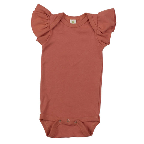 Ruffle Sleeve Snappie Spiritex | Sustainable Apparel