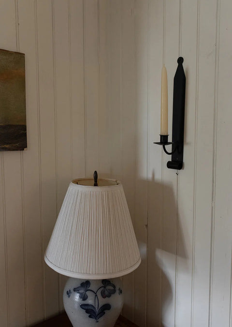Rustic 14 Inch Metal Candle Sconce – Handcrafted Amish Wall Light Fixture | Made in USA Millstream Home  Homegoods