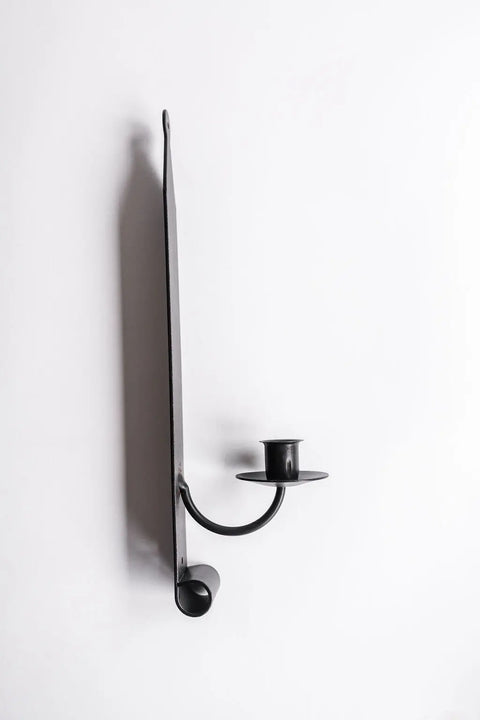 Rustic 14 Inch Metal Candle Sconce – Handcrafted Amish Wall Light Fixture | Made in USA Millstream Home  Homegoods