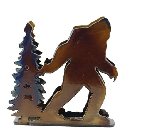 Rustic Bigfoot Napkin Holder – Handcrafted Tabletop Accessory | Made in USA Knights Home Decor  item