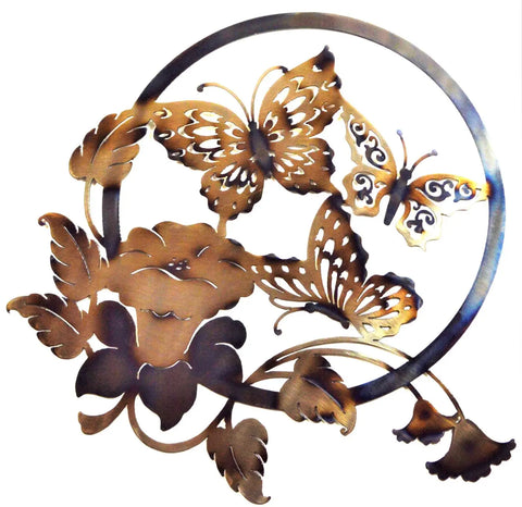 Rustic Butterfly Wall Art Metal Sculpture – Handmade Decorative Piece | Made in USA Knights Home Decor  item