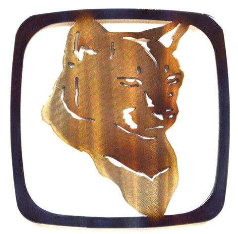 Rustic Cougar Head Metal Trivet – Handcrafted Heat-Resistant Kitchen Decor | Made in USA Knights Home Decor  item