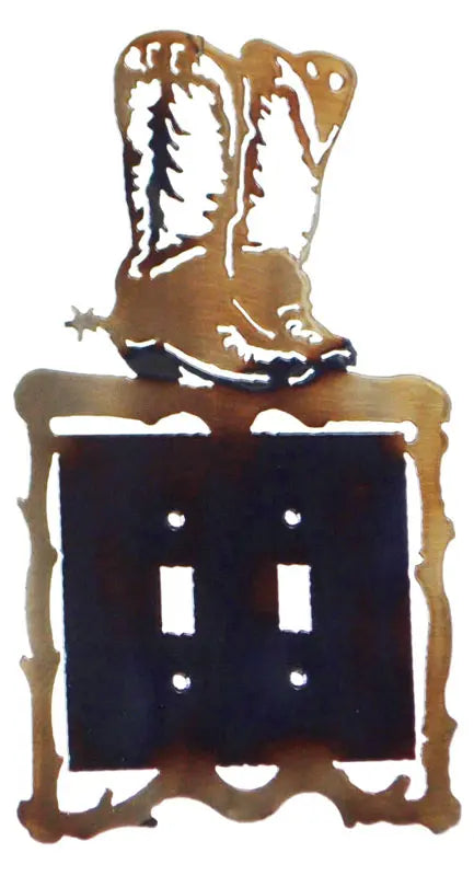 Rustic Cowboy Boots Light Switch Plate Cover – Handmade Western Décor | Made in USA Knights Home Decor  item