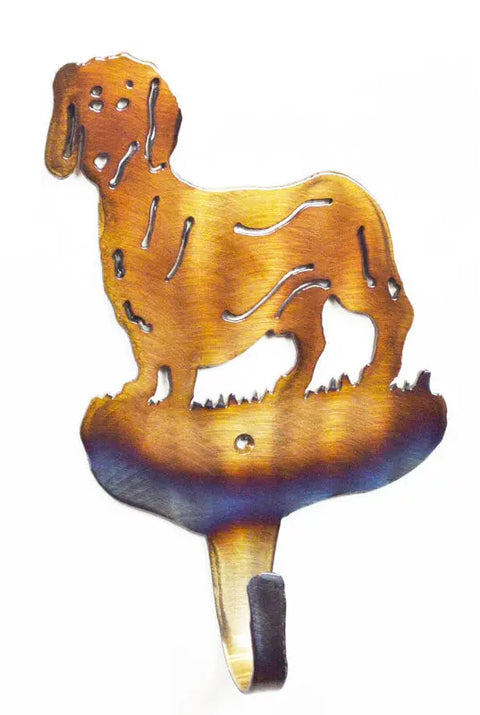 Rustic Dachshund Steel Wall Hook – Handmade Coat And Towel Holder | Made In USA Knights Home Decor  item