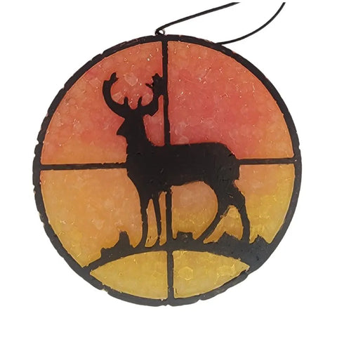 Rustic Deer Silhouette Decorative Wall Plaque – Handcrafted Outdoor Hunting Art | Made in USA Bath Bums  Car Freshies