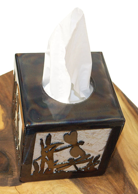 Rustic Dragonfly Tissue Box Cover – Handcrafted Decorative Holder | Made in USA Knights Home Decor  item
