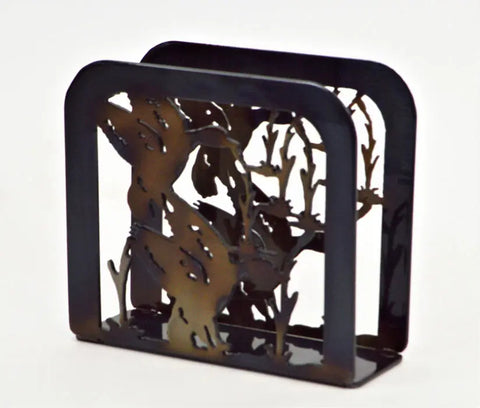 Rustic Ducks in Wetlands Napkin Holder – Handmade Metal Decor for Dining Area | Made in USA Knights Home Decor  item