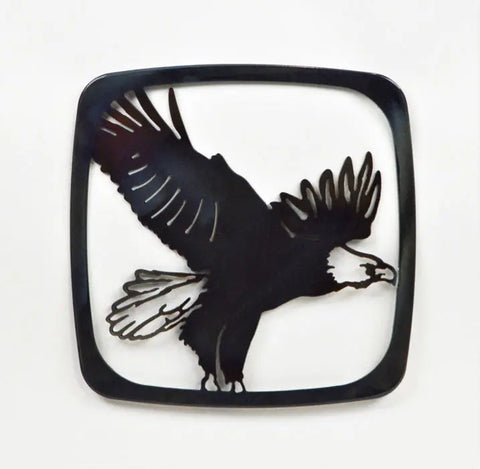 Rustic Eagle Design Cast Iron Trivet – Heat Resistant Kitchen Accessory | Made in USA Knights Home Decor  item