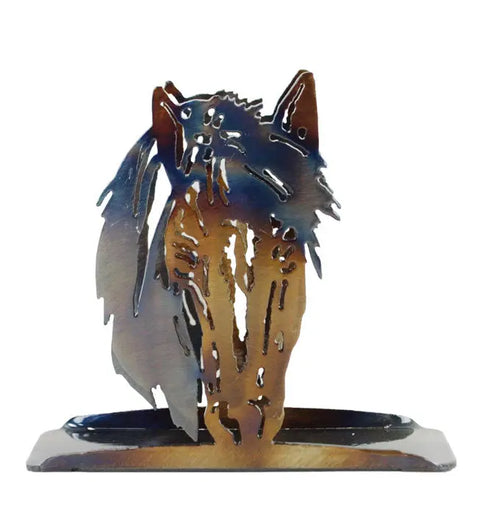 Rustic Horse Head Napkin Holder – Handcrafted Metal Table Decor | Made in USA by Veteran-Owned Family Knights Home Decor  item
