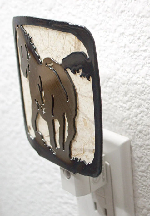 Rustic Horse Night Light – Handmade Soft Glow Lamp for Kids Room | Made in USA Knights Home Decor  item